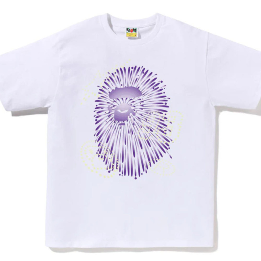 베이프 파이어워크 에이프 헤드 티셔츠1 2컬러 1L72110024