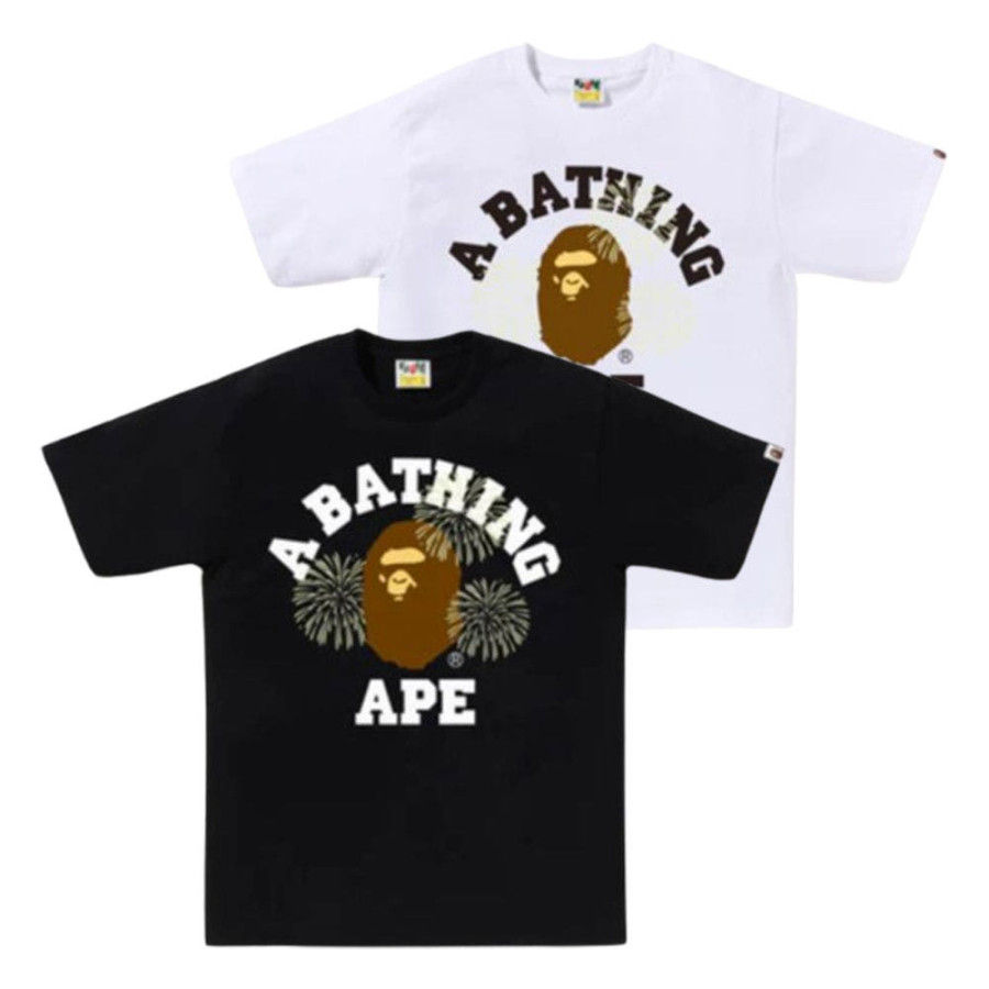 베이프 파이어워크 칼리지 티셔츠 2컬러 1L72110023