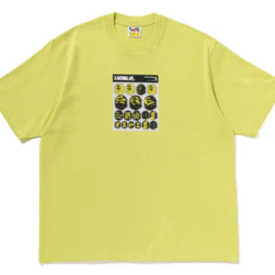 베이프 베이프 스티커 그래픽 릴렉스핏 티셔츠 3컬러 1L80110319