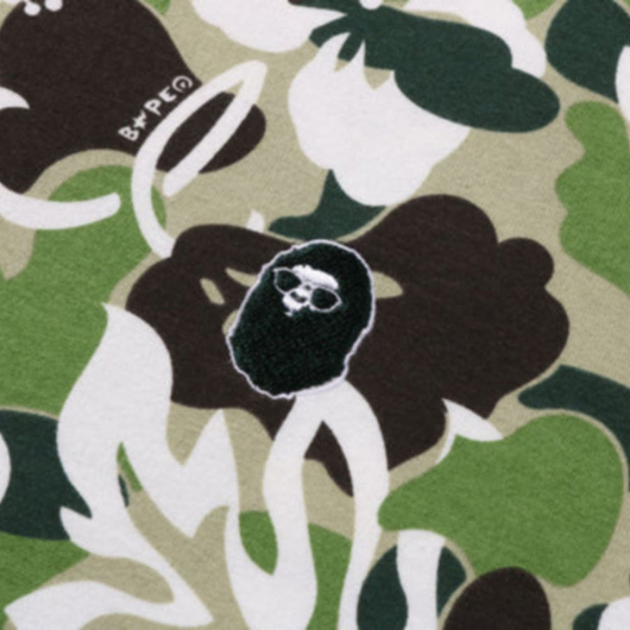베이프 ABC 리조트 카모 릴렉스핏 티셔츠 그린 1L70109004
