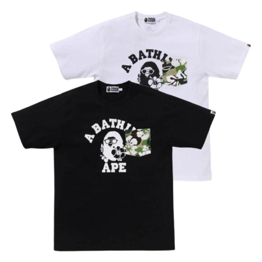 베이프 ABC 리조트 카모 포켓 컬리지 반팔티 2컬러 1L70109003