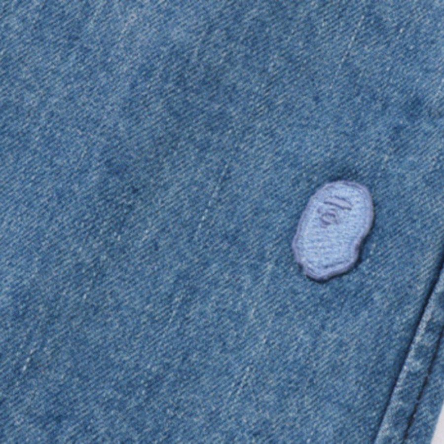 베이프 원포인트 릴렉스 핏 13OZ 데님 팬츠 2컬러 1L30150301