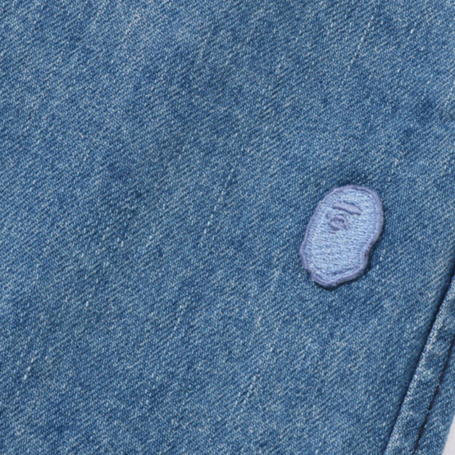 베이프 원포인트 릴렉스핏 13OZ 데님 숏 팬츠 2컬러 1L30151305