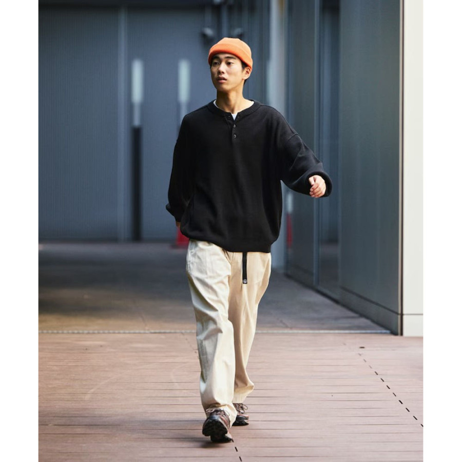 프릭스스토어 릴랙스핏 카타에키 링킹 헨리넥 니트 5컬러 1230248900181