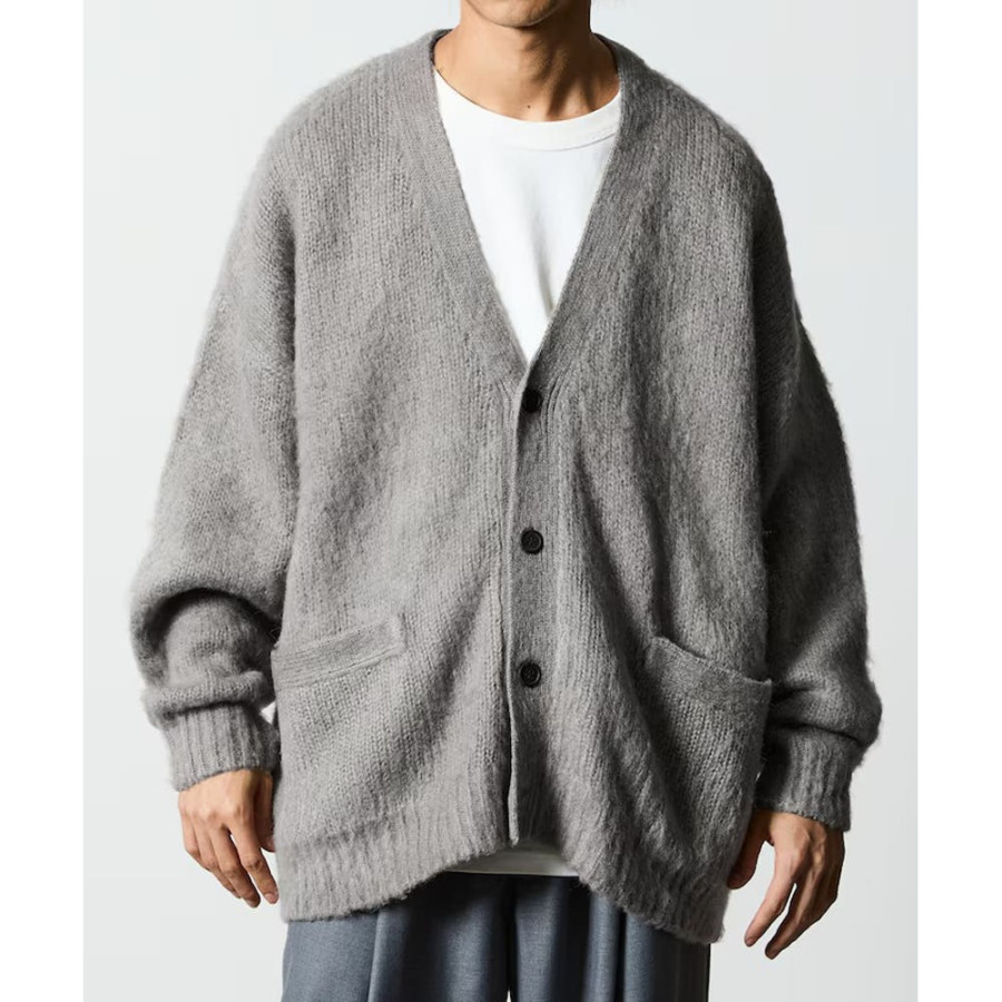프릭스스토어 릴랙스핏 샤기니트 루즈 가디건 5컬러 1235248900094