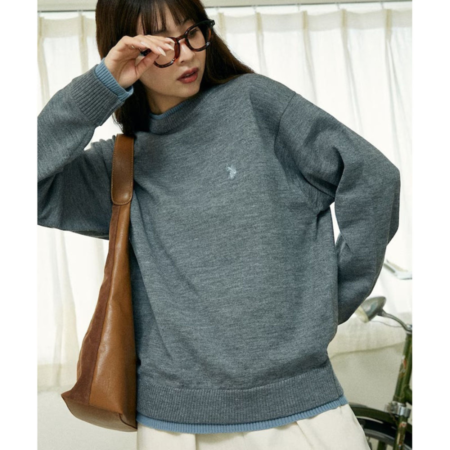 U.S. POLOASSN. 유에스폴로에센 별주 페이크 레이어드 니트 3컬러 3130291600008