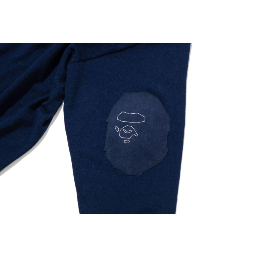 베이프 카즈키 쿠라이시 에이프 헤드 패치 밀리터리 니트 스웨터 2컬러 1L83120901