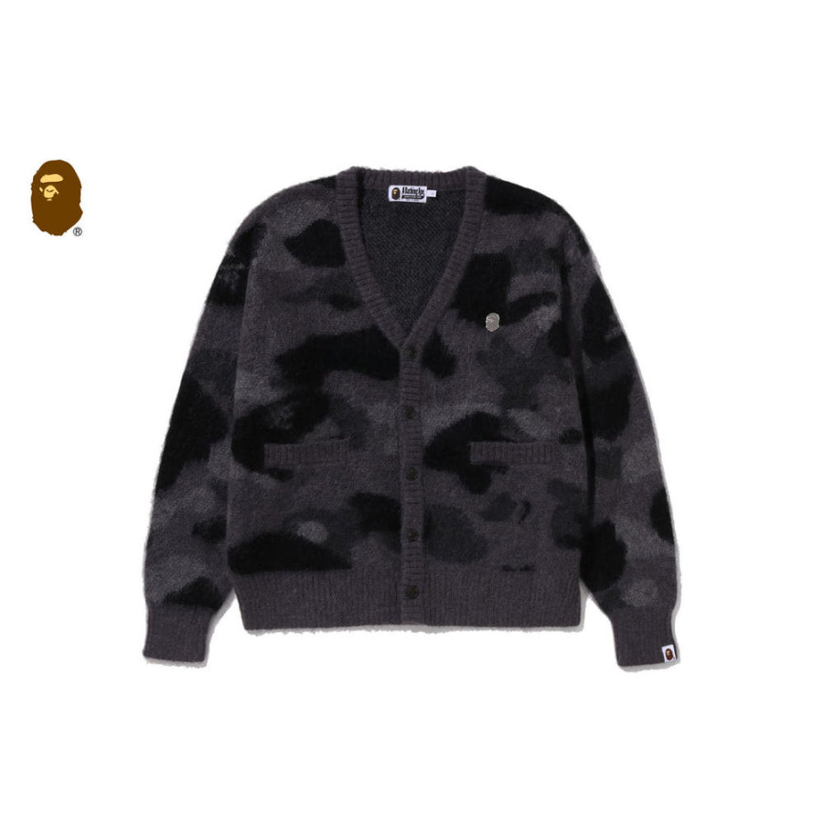 베이프 컬러 카모 모헤어 니트 가디건 2컬러 1L80120302