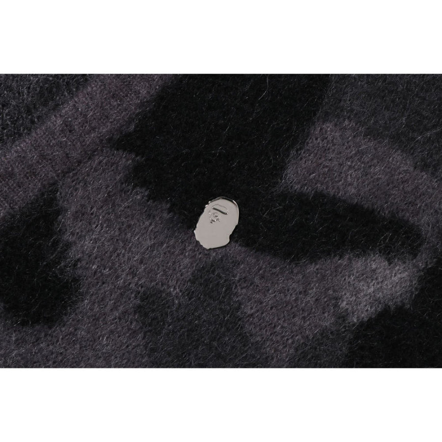 베이프 컬러 카모 모헤어 니트 가디건 2컬러 1L80120302