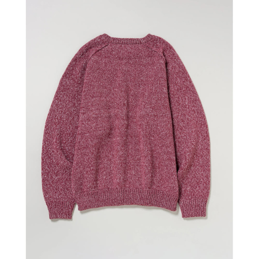 U.S. POLO ASSN. 유에스폴로에센 크루 라글란 니트 더블 호스맨 자수 6컬러 PLM53404