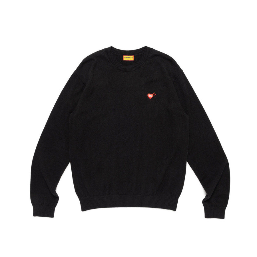 휴먼메이드 하트 뱃지 니트 스웨터 3컬러 HM30CS034