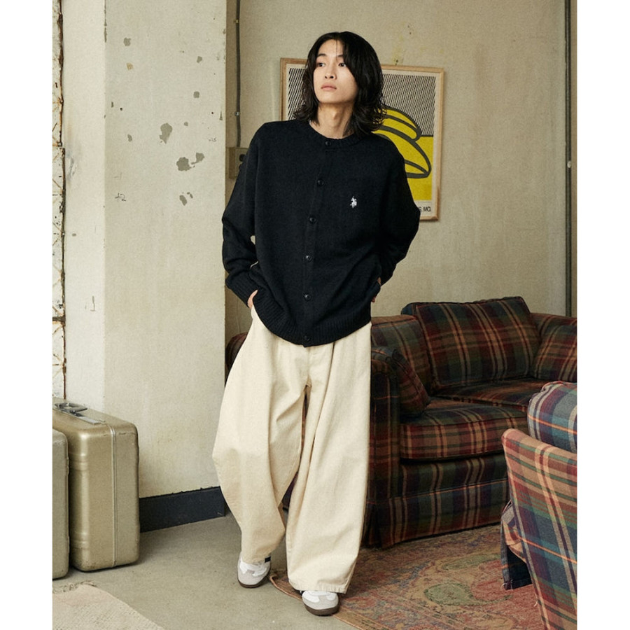 U.S. POLO ASSN. 유에스폴로에센 PUBLUX 별주 크루넥 니트 가디건 4컬러 3135291600006