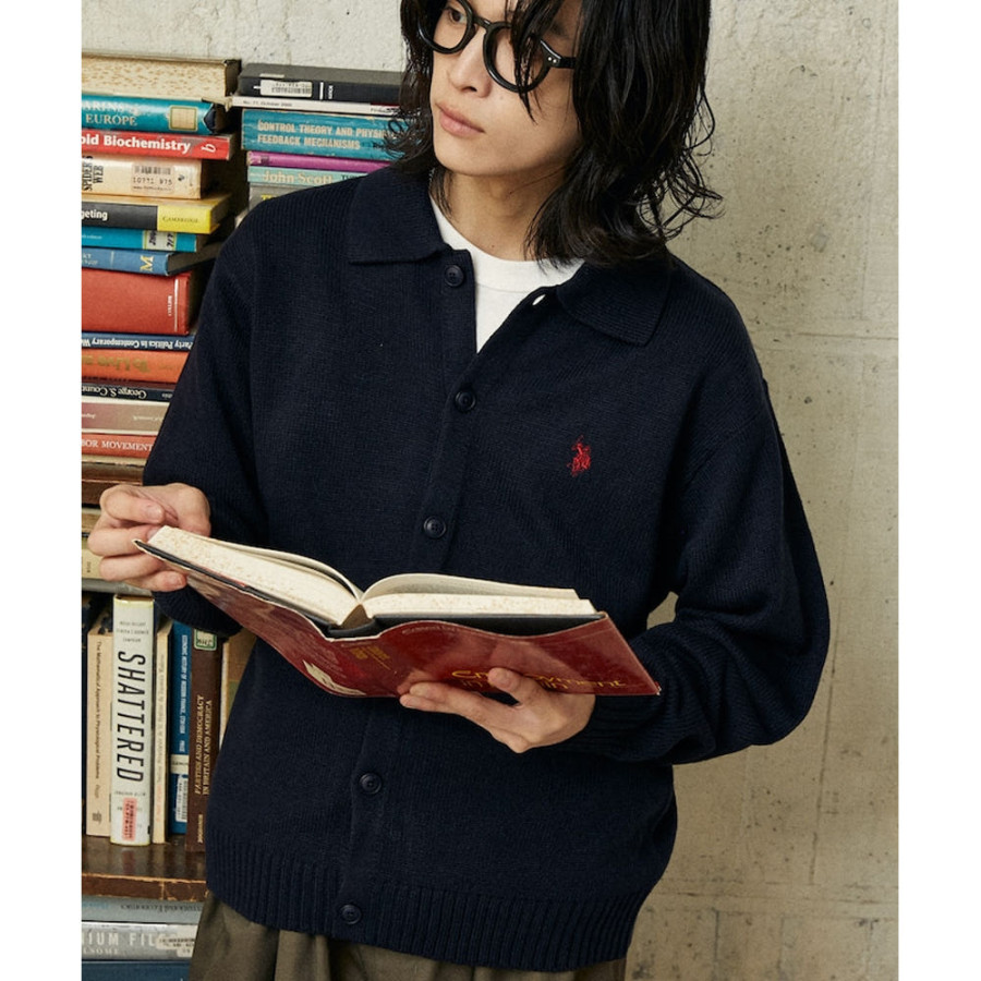 U.S. POLO ASSN. 유에스폴로에센 PUBLUX 별주 폴로 니트 가디건 4컬러 3135291600005