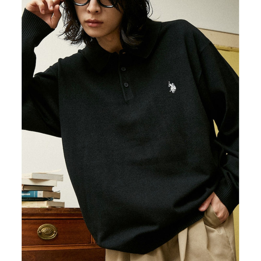 U.S. POLO ASSN. 유에스폴로에센 PUBLUX 별주 스웨트 라이크 니트 폴로 6컬러 3130291600007