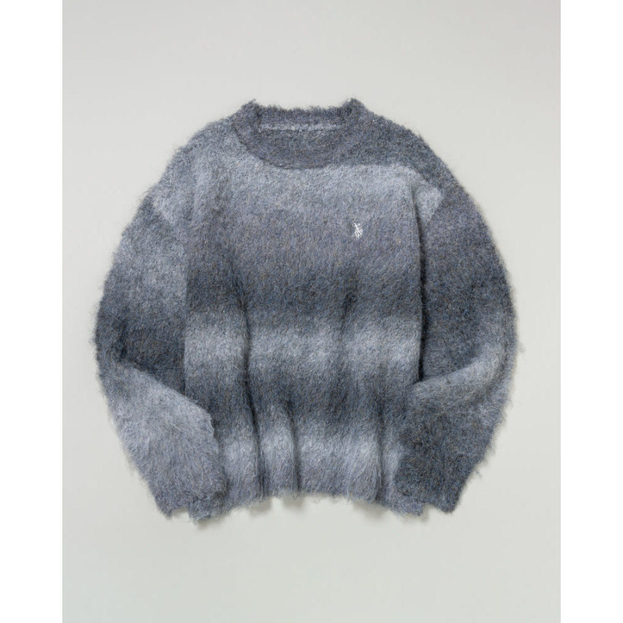 U.S. POLO ASSN. 유에스폴로에센 더블 호스맨 자수 그라데이션 니트 2컬러 PLM53428