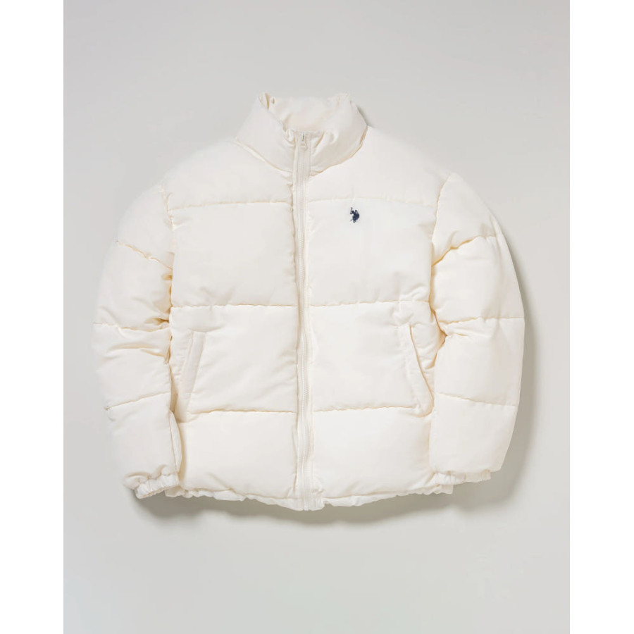 U.S. POLO ASSN. 유에스폴로에센 스탠드 집업 패딩 자켓 더블 호스맨 자수 3컬러 PLM53809