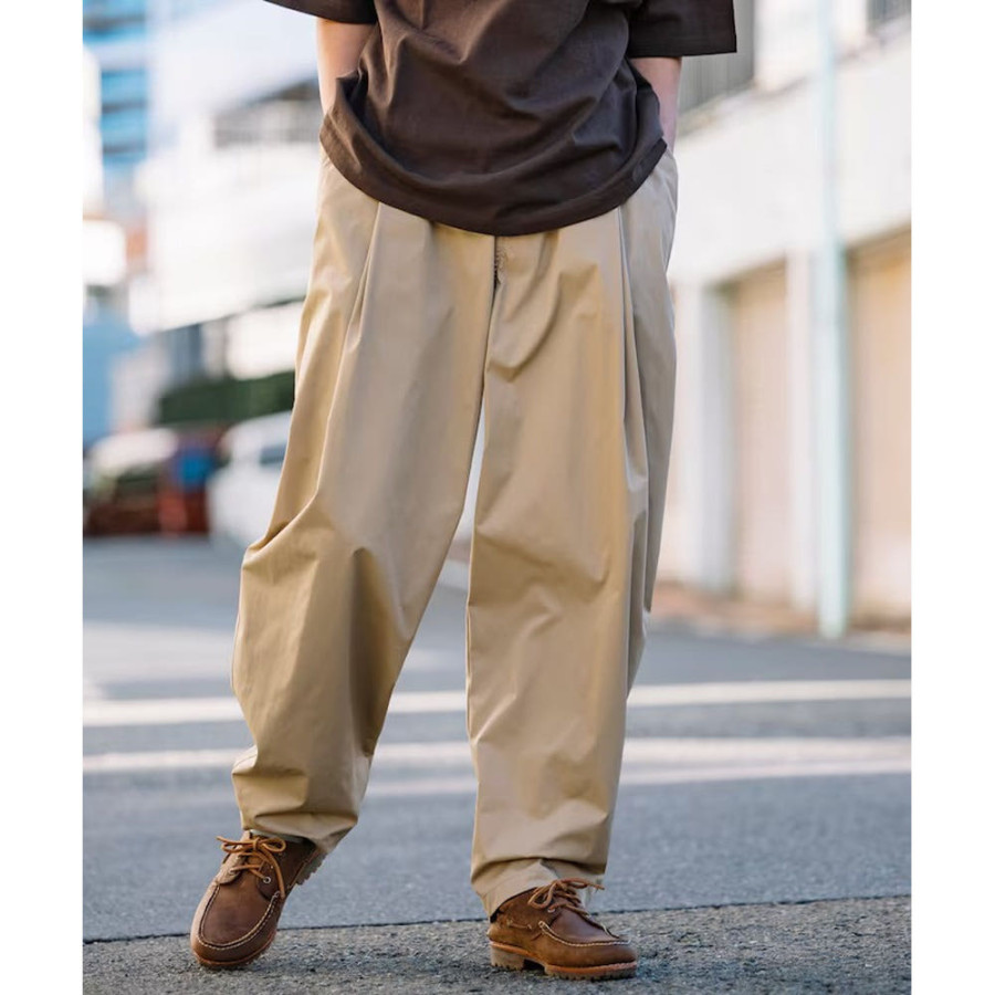 프릭스스토어 이지케어 원단 와이드 실루엣 더블 턱 슬랙스 5컬러 1243248900598