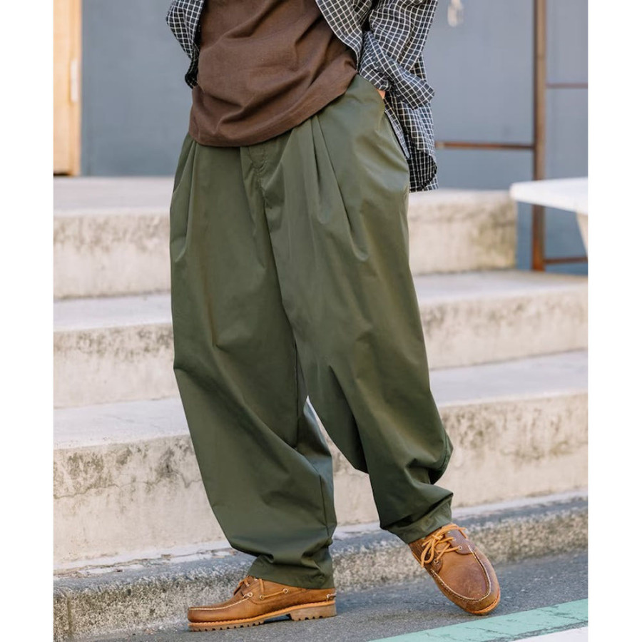 프릭스스토어 이지케어 원단 와이드 실루엣 더블 턱 슬랙스 5컬러 1243248900598