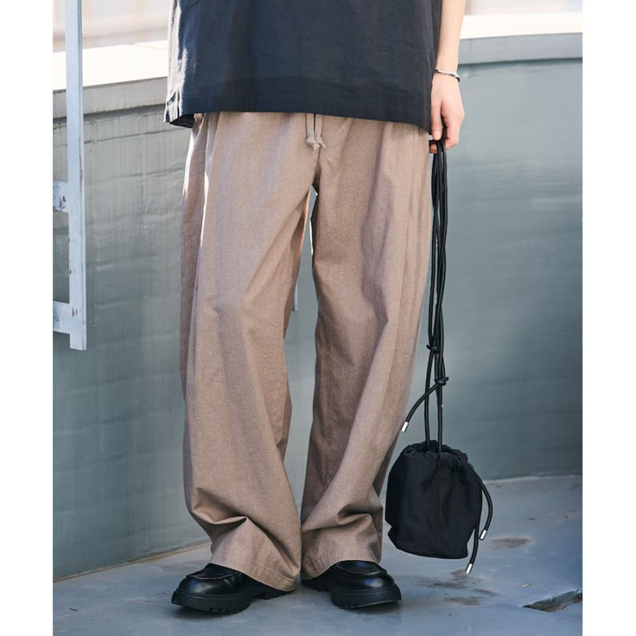 프릭스스토어 와이드 실루엣 린넨 믹스 턱 이지 팬츠 3컬러 1243248900599