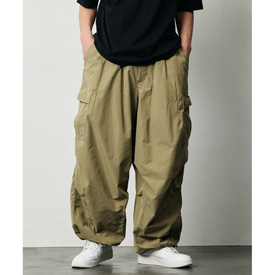 프릭스스토어 퀵 드라이 패브릭 와이드 실루엣 폴리립크로스 카고 팬츠 4컬러 1243248900604
