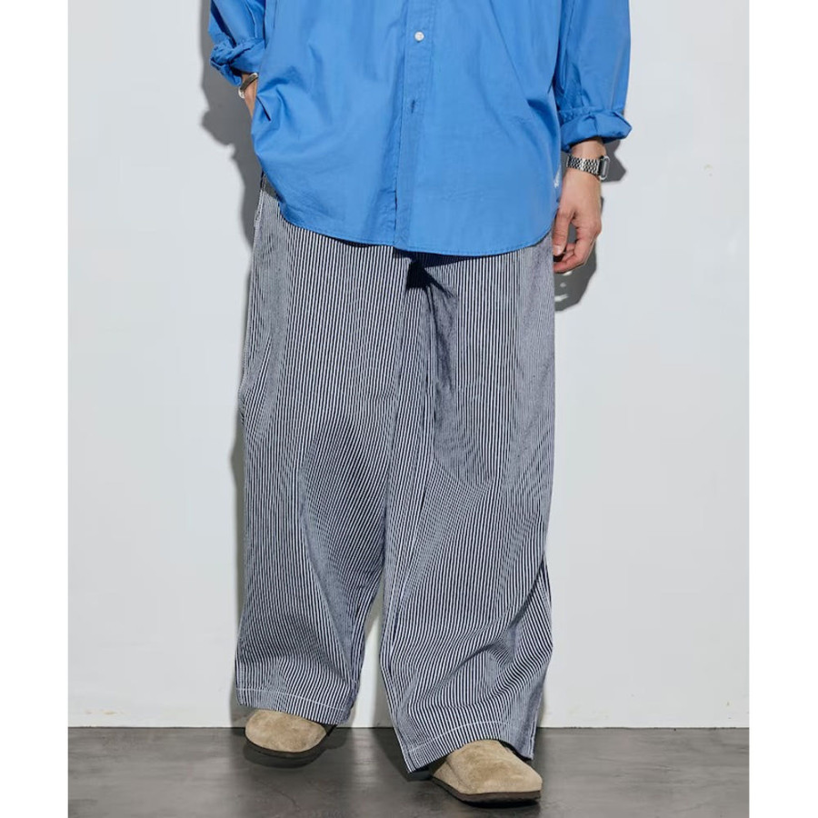 프릭스스토어 힌슨 별주 샴브레이 릴랙스핏 이지 팬츠 2컬러 1043233600054