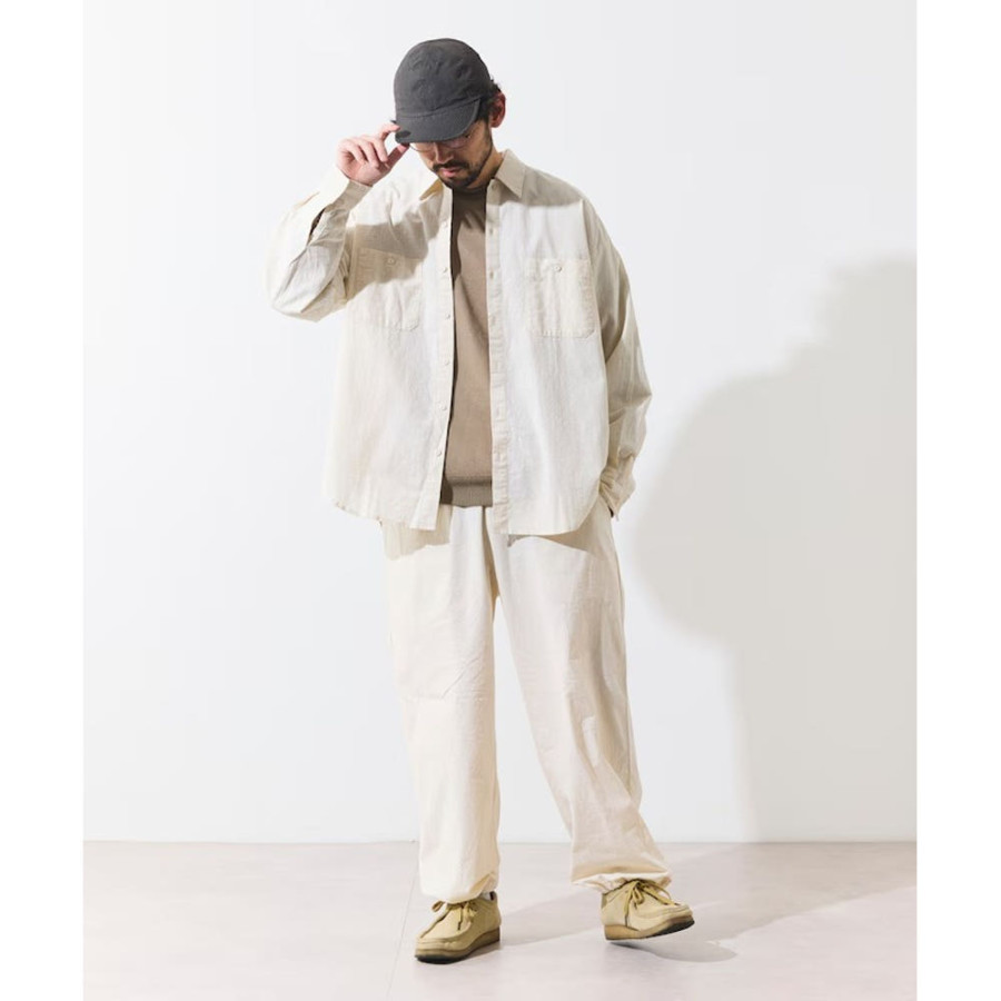 프릭스스토어 힌슨 별주 샴브레이 릴랙스핏 이지 팬츠 2컬러 1043233600054