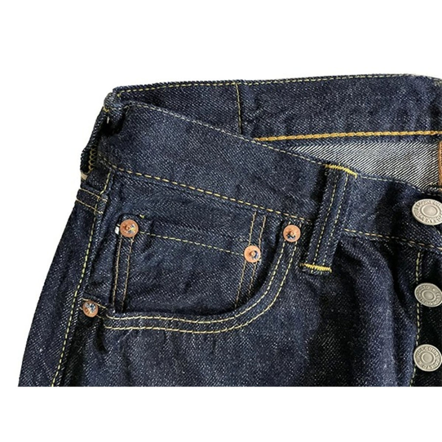 풀카운트 라이트온스 11.5oz 스트레이트 테이퍼드 데님 슈퍼 스무스 청바지 인디고 블루 1101SSW