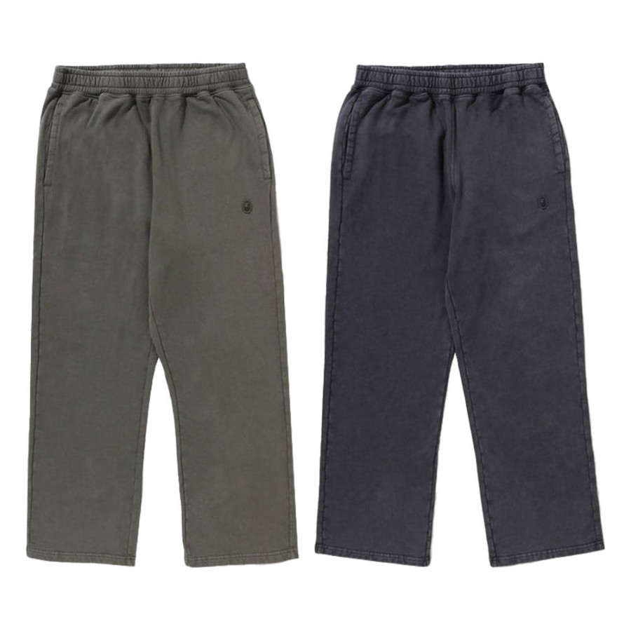 베이프 원포인트 릴렉스 핏 와이드 레그 스웨트 팬츠 2컬러 1L70152309