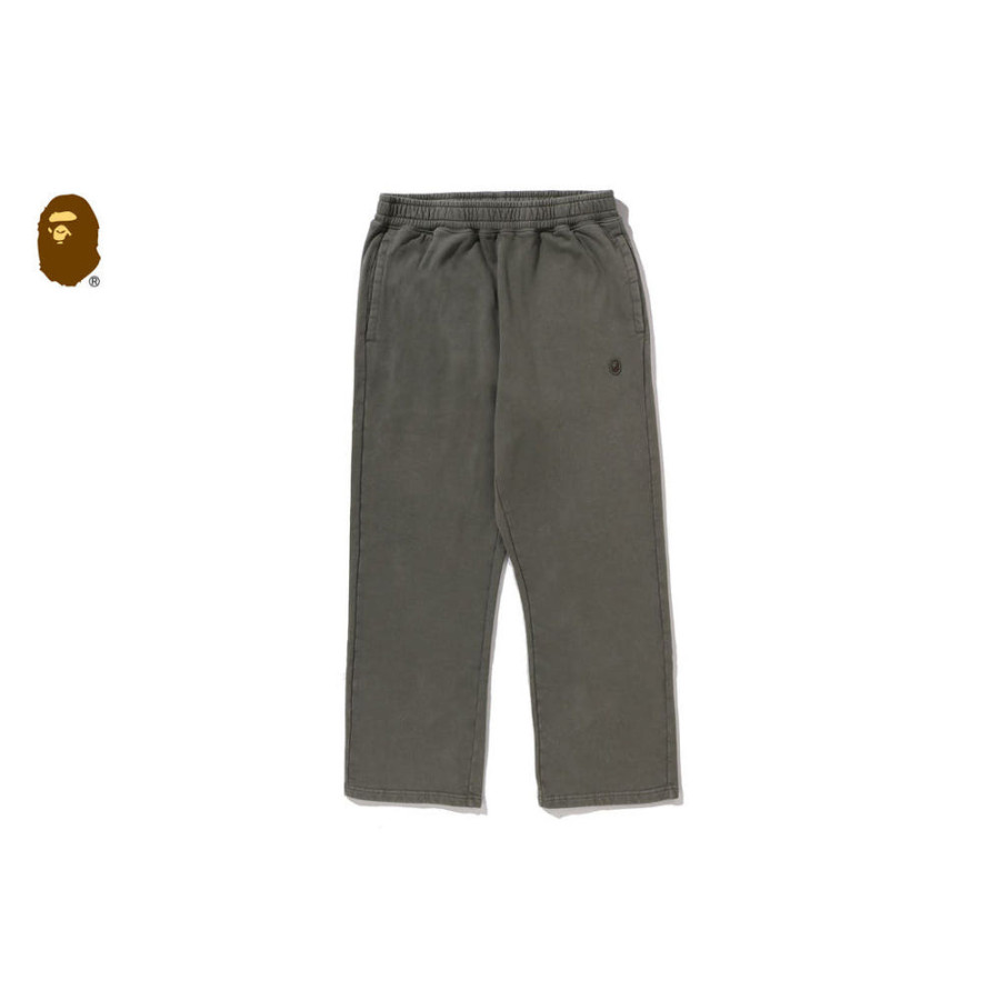 베이프 원포인트 릴렉스 핏 와이드 레그 스웨트 팬츠 2컬러 1L70152309