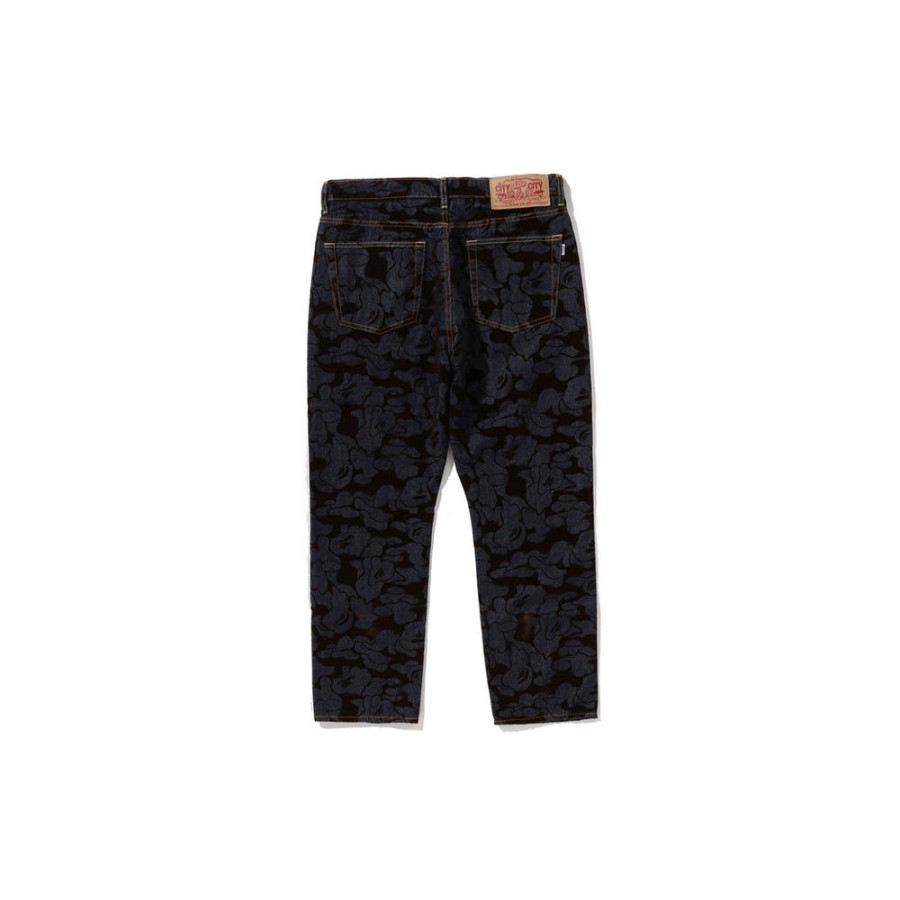 베이프 폴락트 릴렉스핏 13OZ 데님 팬츠 인디고 1L80150003