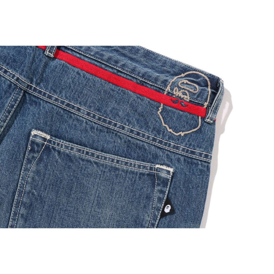 베이프 레귤러 핏 데님 라이트인디 7L70150301