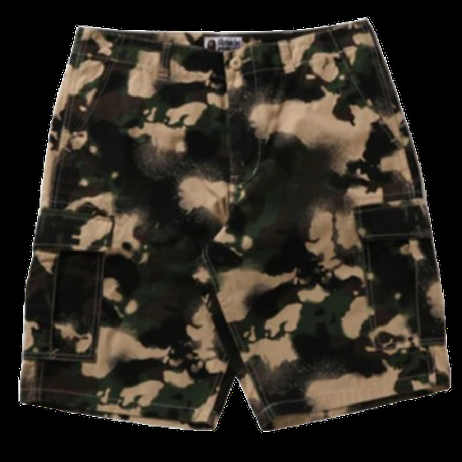 베이프 맵 카모 레귤러핏 카고 반바지 2컬러 1L30153003