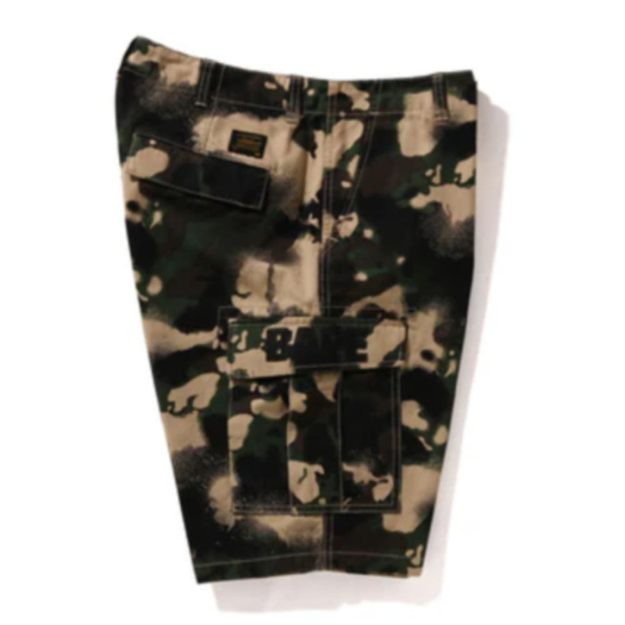 베이프 맵 카모 레귤러핏 카고 반바지 2컬러 1L30153003