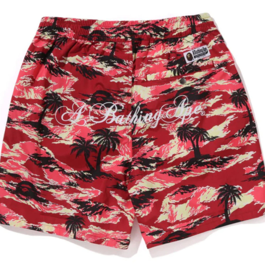 베이프 팜트리 카모 릴렉스핏 비치 반바지 3컬러 1L30153312