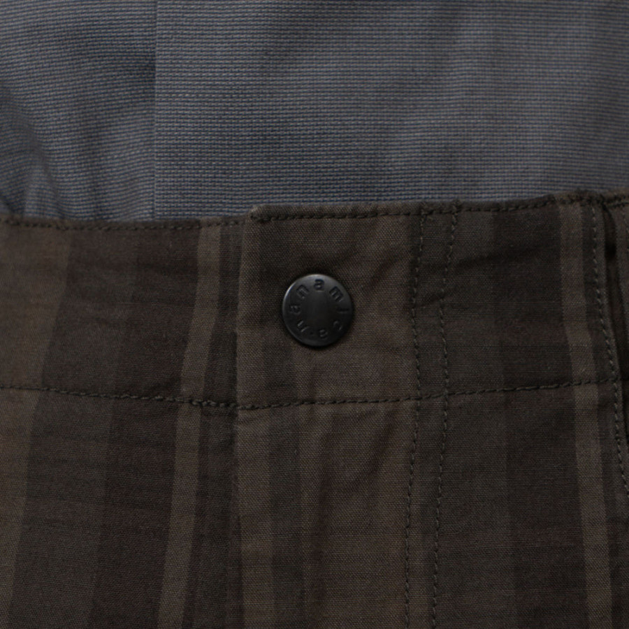 나나미카 플레드 독 팬츠 브라운 S25SC073