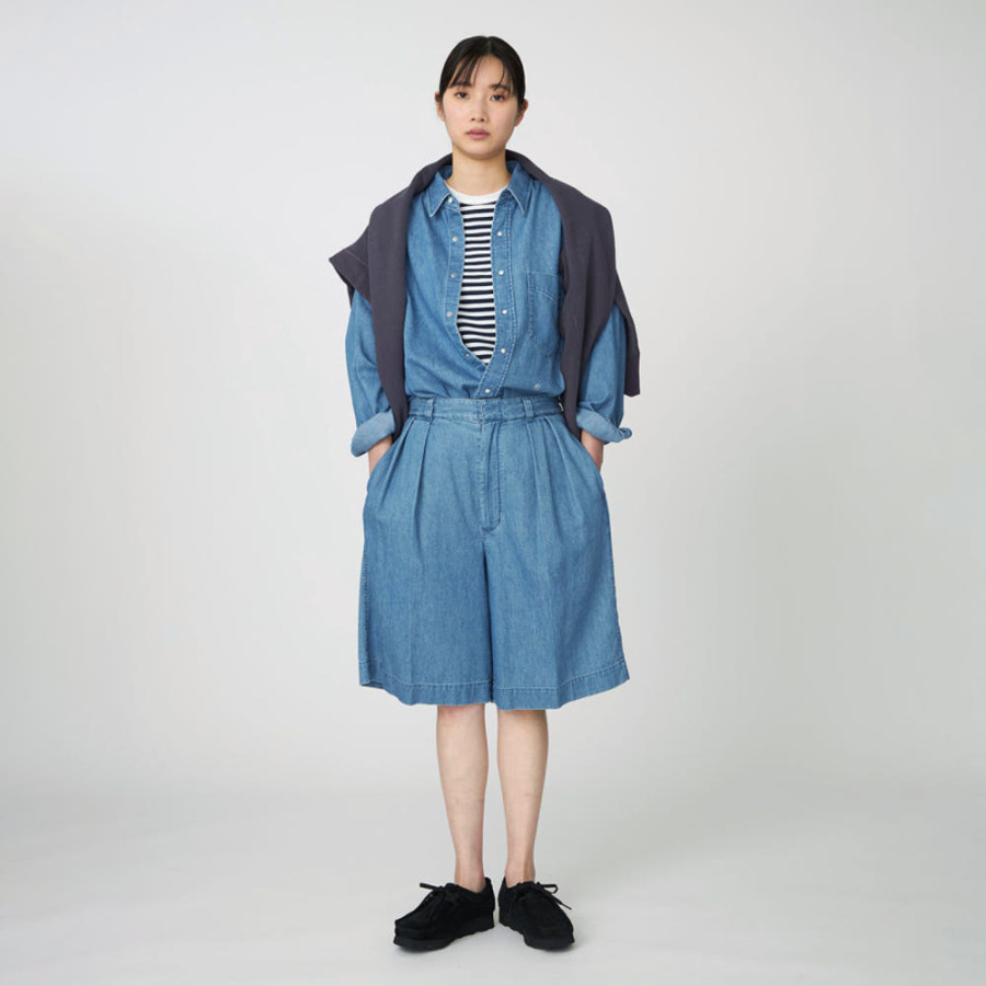 나나미카 여성 라이트 데님 반바지 2컬러 S25SD110