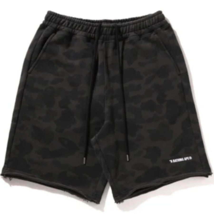 베이프 1ST 카모 해비 워시드 릴렉스핏 스웻 숏 팬츠 3컬러 1L30153323