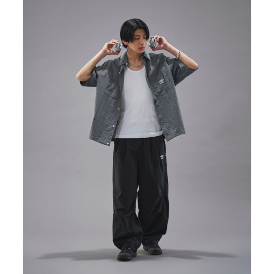 퍼블럭스 엄브로 별주 나일론 턱 와이드 팬츠 2컬러 3149394400004