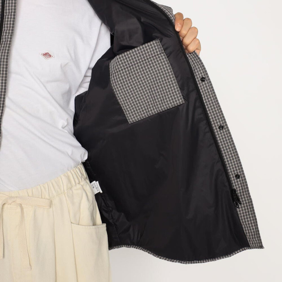 단톤 남성 인슐레이션 스탠드카라 셔츠 자켓 플레이드 2컬러 DT-A0642 CNP DNB261M101-0005