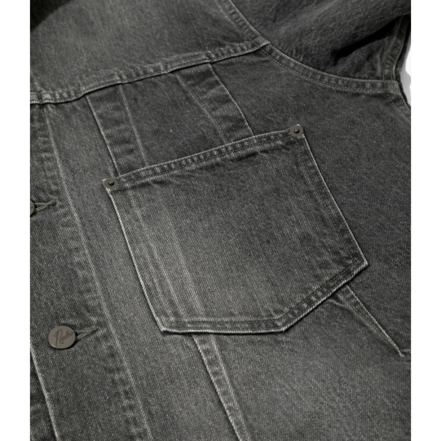 니들스 다트 진 재킷 12OZ 데님 블랙 SX199B