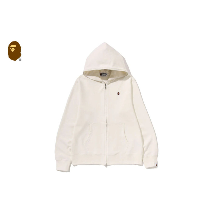 베이프 원 포인트 레귤러 핏 풀집업 후드 4컬러 1M30115313