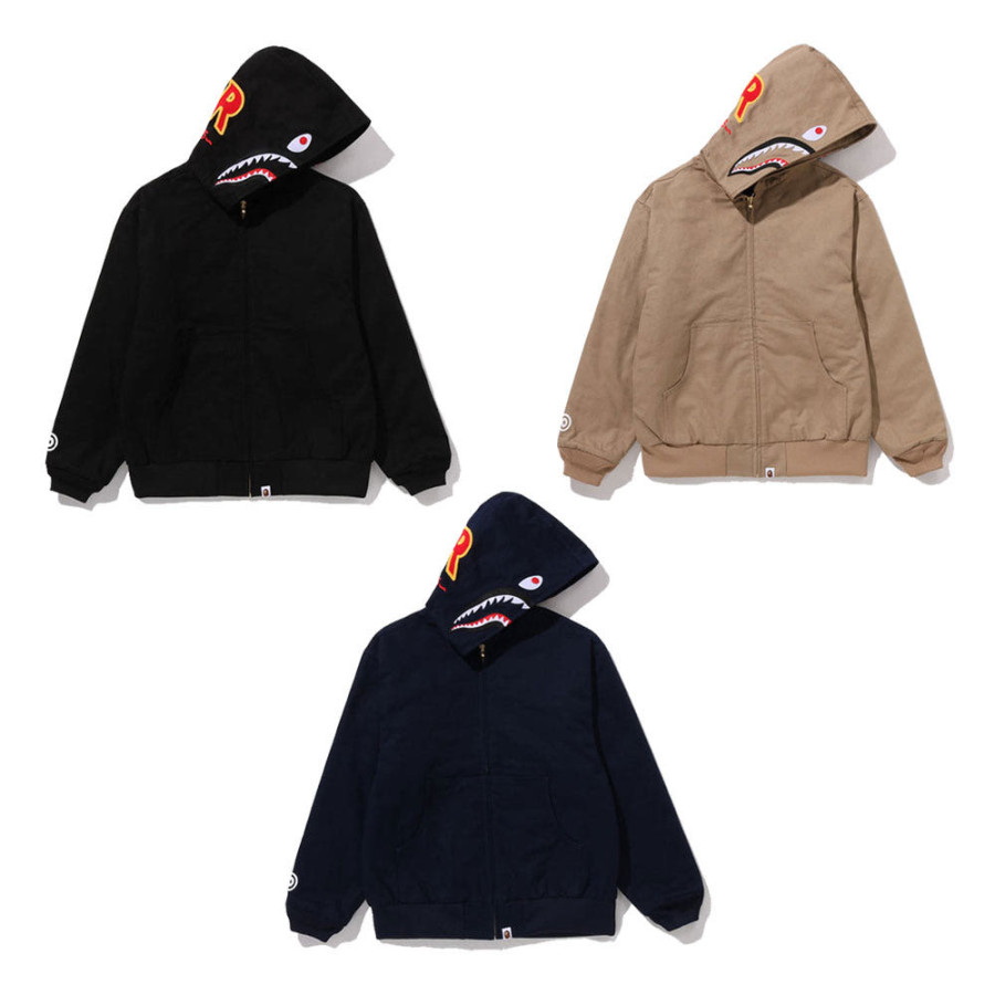 베이프 샤크 워크 후드 집업 3컬러 1L70141007