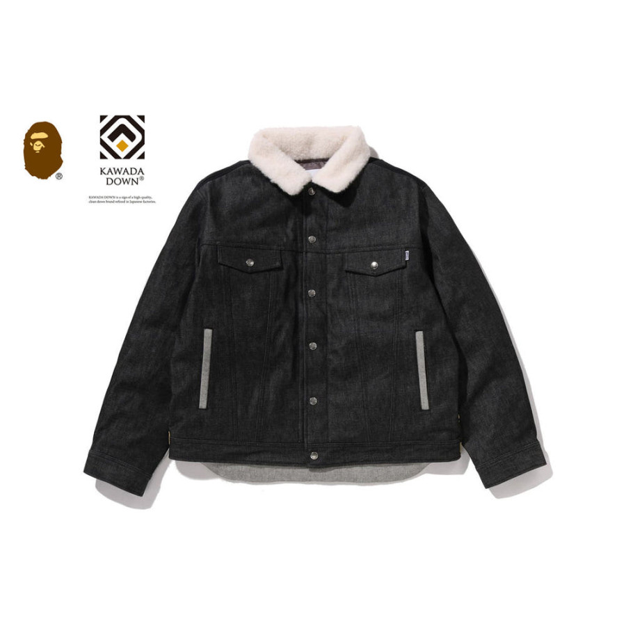 베이프 다운 와이드 데님 패딩 자켓 2컬러 1L70144005