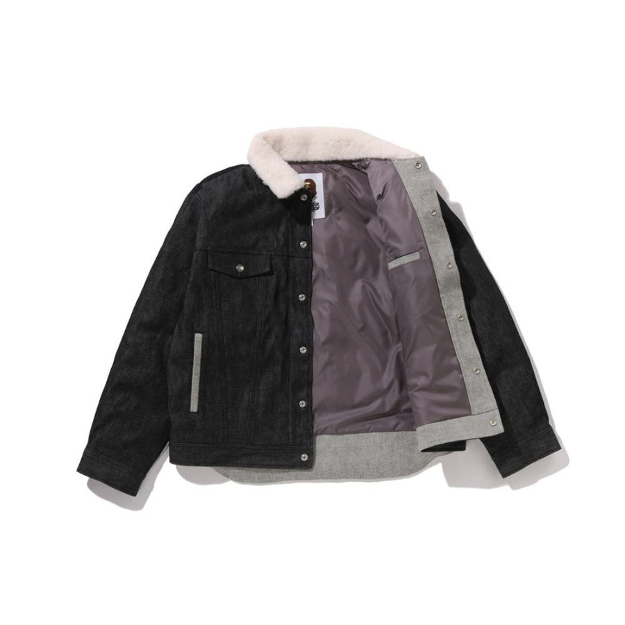 베이프 다운 와이드 데님 패딩 자켓 2컬러 1L70144005