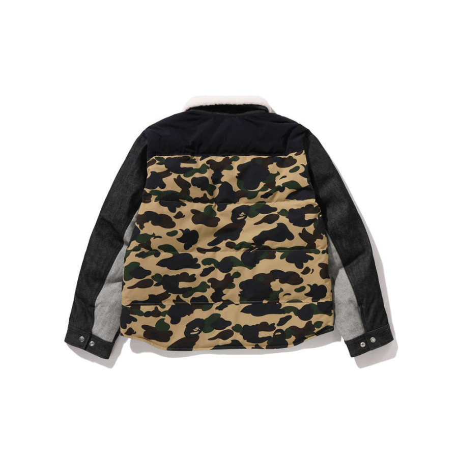 베이프 다운 와이드 데님 패딩 자켓 2컬러 1L70144005