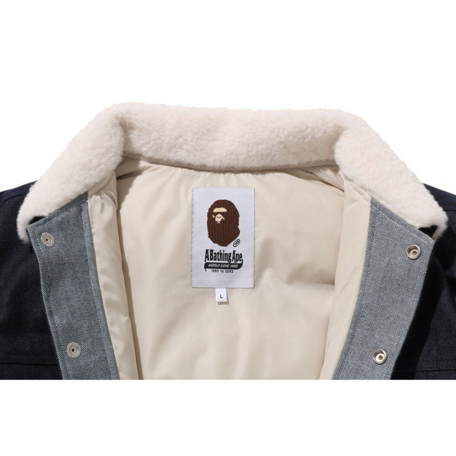 베이프 다운 와이드 데님 패딩 자켓 2컬러 1L70144005