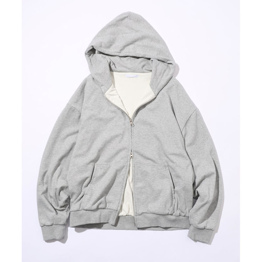 퍼스트핸드 배색 릴랙스 핏 더블 페이스 집업 후디 3컬러 3324234400001