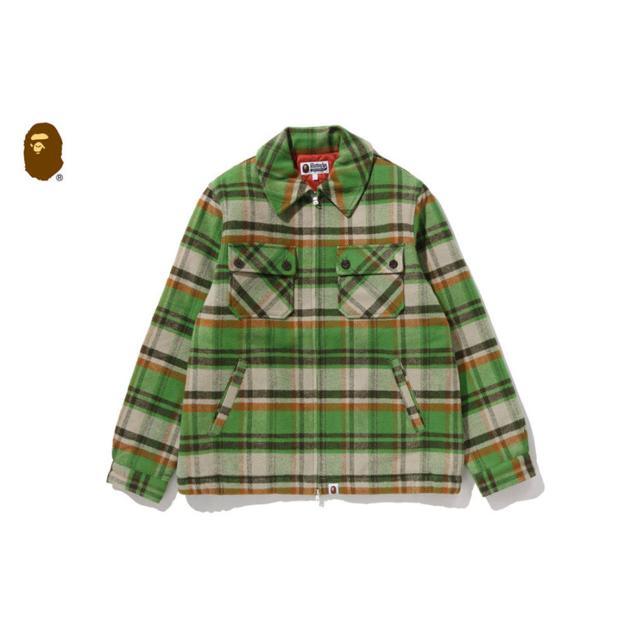 베이프 체크 CPO 집업 자켓 3컬러 1L80141005