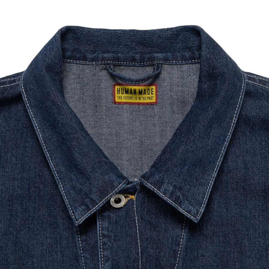 휴먼메이드 데님 하프 코트 인디고 HM30JK006