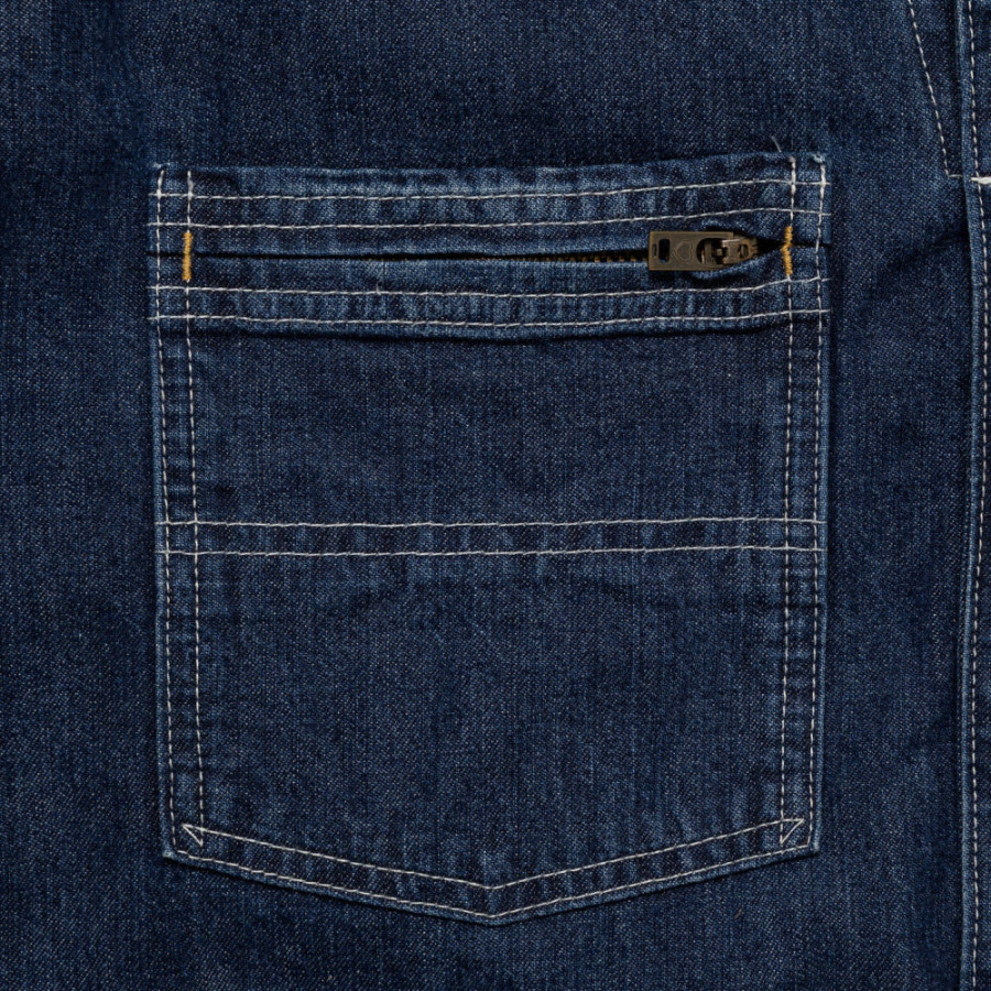 휴먼메이드 데님 하프 코트 인디고 HM30JK006